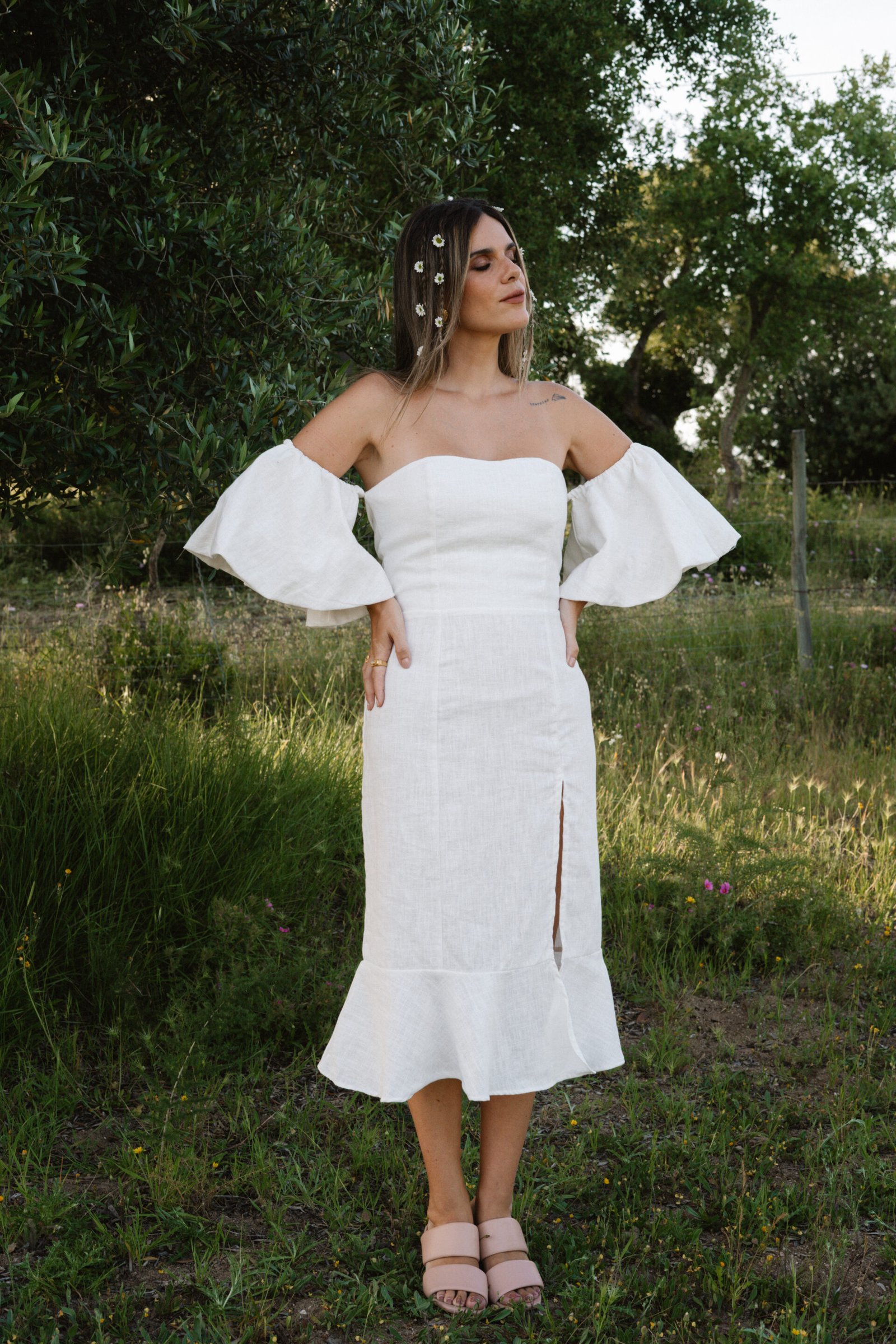 vestido alma branco